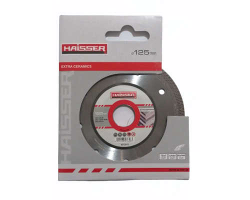 Диск алмазний HAISSER Extra ceramics 125х1.4х10х22.2мм Диск алмазний HAISSER Extra ceramics 125х1.4х10х22.2мм