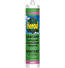 Герметик силіконовий санітарний "SANITARY" 280 мл HERCUL