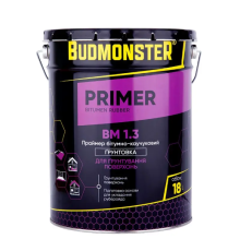 Праймер бітумно-каучуковий BudMonster, 18 л