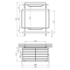 Полиця для ванної кімнати Kroner KRM Rizze - ACC330-2