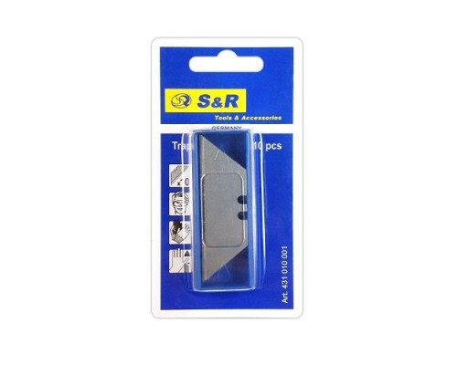 Комплект трапецієподібних лез S & R 10шт 431010001 Комплект трапецієподібних лез S & R 10шт 431010001