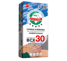 Суміш клейова для плитки ВСХ 30, 25 кг Anserglob