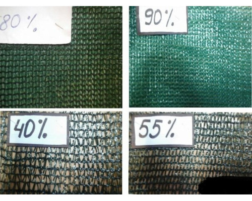Сітка затіняюча 60% зелена в пакеті, 50г/м2, 4*5м Сітка затіняюча 60% зелена в пакеті, 50г/м2, 4*5м