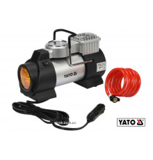 Компресор автомобільний YATO 12 В 180 Вт 40 л/хв 1 MПА + шланг 1 м + насадки + мішок