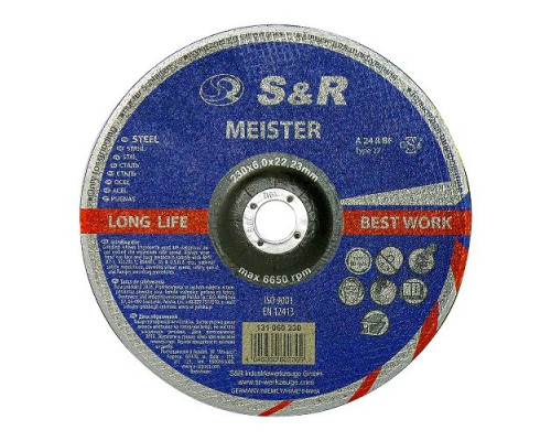 Круг зачисний по металу S&R Meister A 24 R BF Круг зачисний по металу S&R Meister A 24 R BF