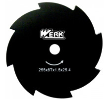 Ніж для мотокоси WERK 255х25.4х1.6 мм 8Т, 40425
