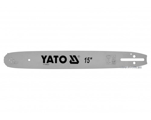 Шина для ланцюгової пили YATO L= 15"/ 38 см (56 ланок), YT-849321 Шина для ланцюгової пили YATO L= 15"/ 38 см (56 ланок), YT-849321
